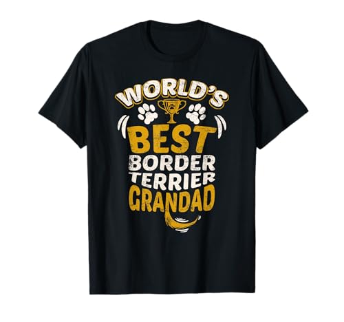 World's Best Border Terrier Grandad Granddog T-Shirt