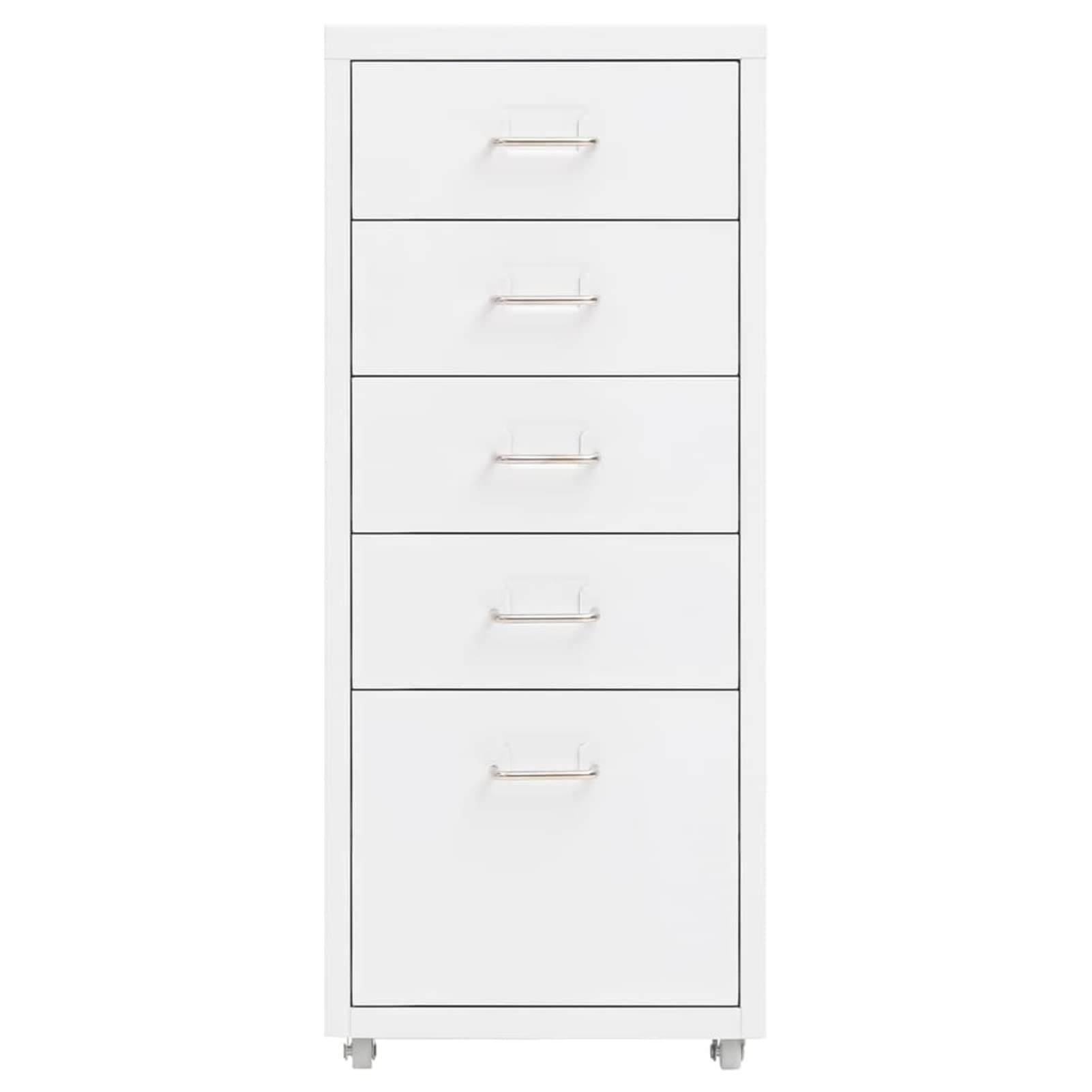 Schedario Mobile Bianco 28x41x69 cm in Metallo,Schedario,Schedario da Ufficio,Mobiletto per Documenti(SPU:335913)