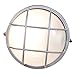 Nauticus - Round 10" Wet Location Bulkhead - Satin Finish - Frosted Glass Shade