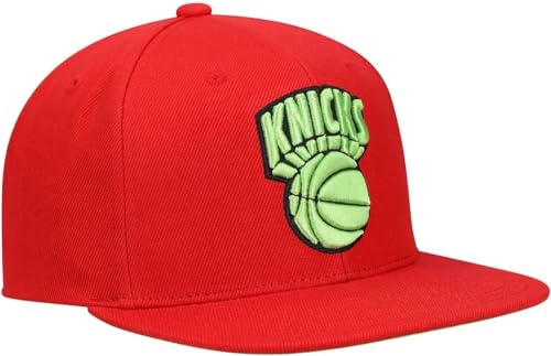 Mitchell & Ness New York Knicks Hardwood Classics HWC Reverse Candy Snapback Hat, Adjustable Cap - Red (New York Knicks, One Size)