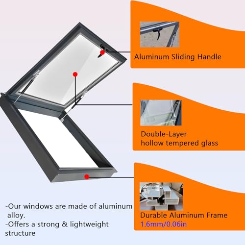 Porta di sicurezza integrata per finestre sul tetto, terrazze e sale da sole, soluzione esterna elegante e ventilata per una maggiore sicurezza e comfort