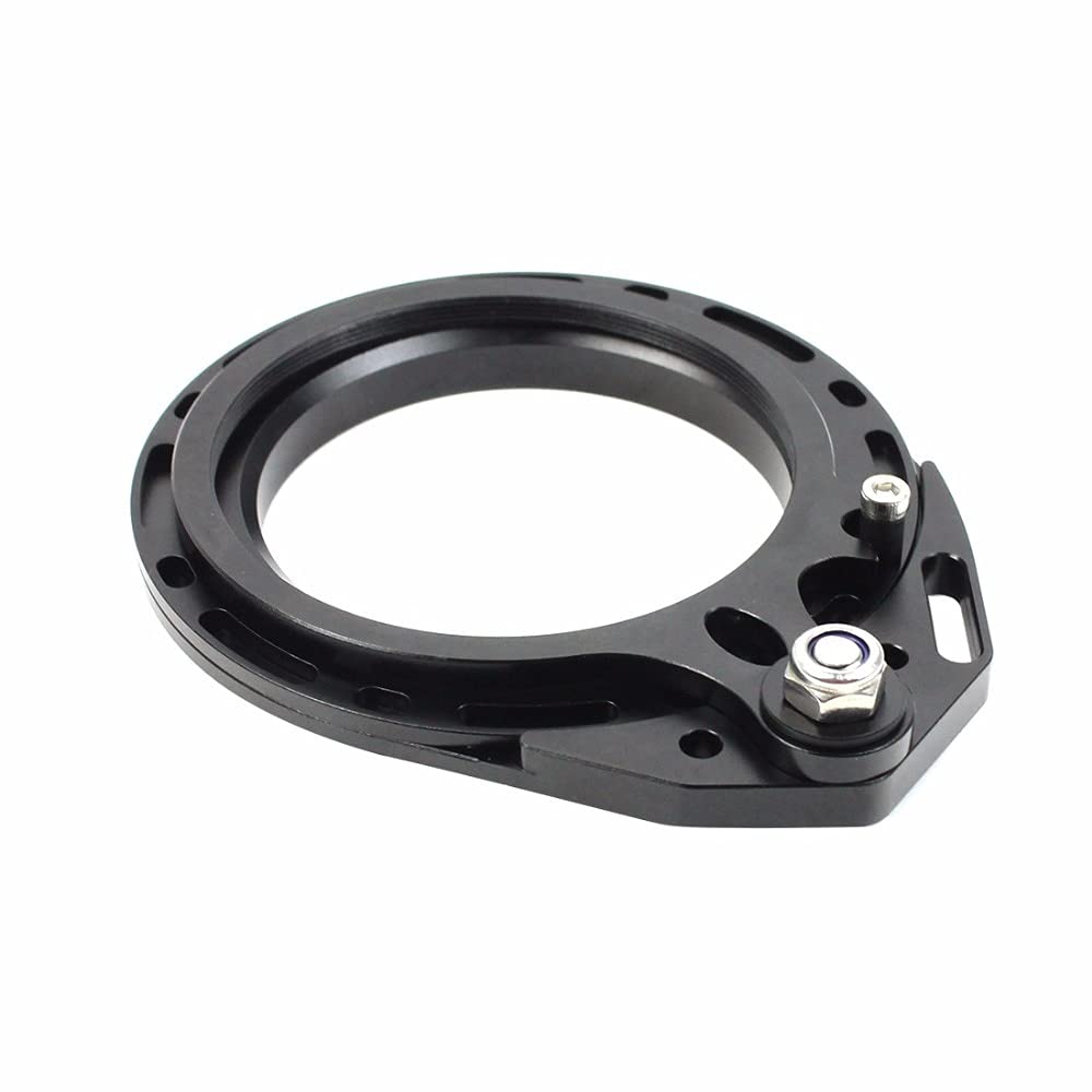 M67 Gewinde 67 mm rot Swing Makro Objektiv Flip Adapter Halterung Klemme Tauchfilter für DSLR Unterwassergehäuse (schwarz)