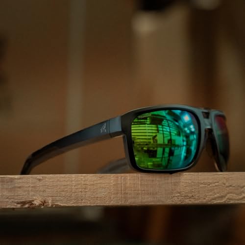 Image of EDGE Highline ANSI Z87 Safety Sunglasses for Men, Polarized for Fishing, Mirrored Tinted Lenses Eyewear, 99% UV Protection