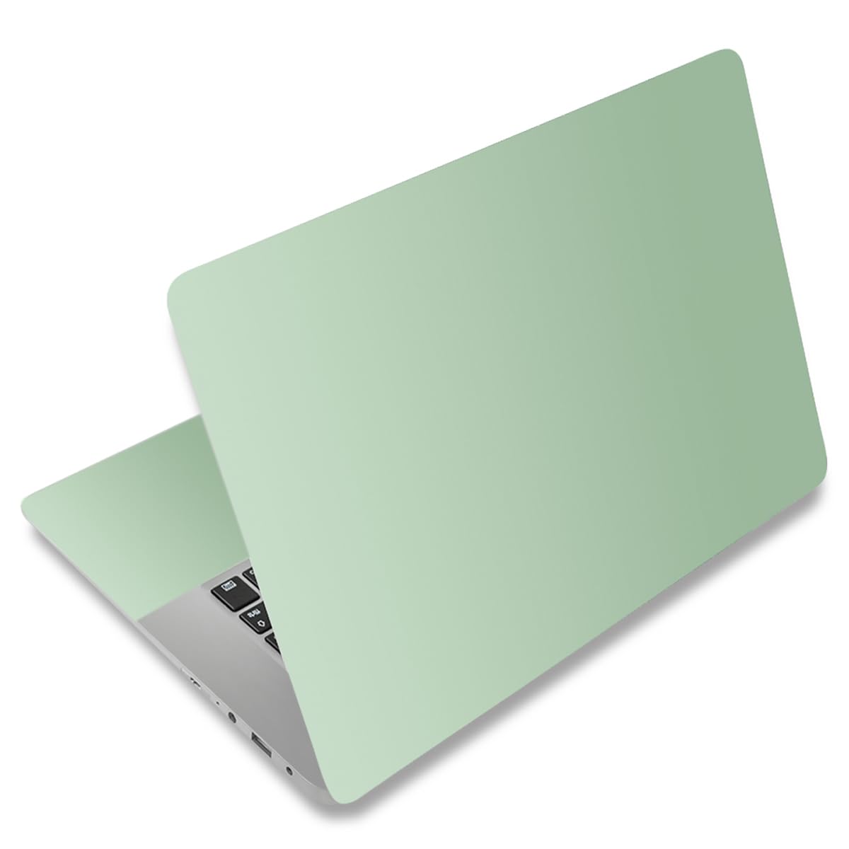 Naklejka na laptopa 38-40 cm, uniwersalna naklejka winylowa wielokrotnego użytku na 12,1, 33, 13,3, 14, 15,4 cala, netbook/notebooka, wodoodporna i odporna na zarysowania (miętowa zieleń
