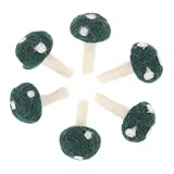Artibetter 6piezas Decoración Matsutake Adornos De Hongos De Fieltro Para Diademas Tocados y Material Para Hacer Horquillas Materiales Para Hacer Diademas Infantiles