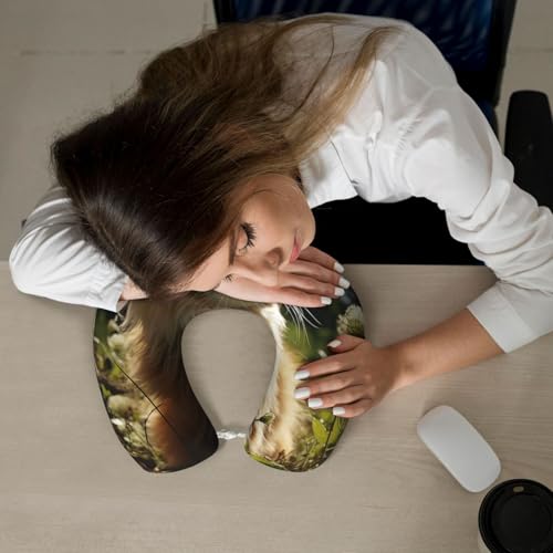 Almohada de espuma viscoelástica para cuello ajustable miniatura 6