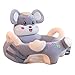 Cartoon Baby Plüsch Stuhl Sofa Infant Learning Sitz Stuhl Baby Spielzeug Support Sitz Training Stützfütterung (Maus ohne Stange)