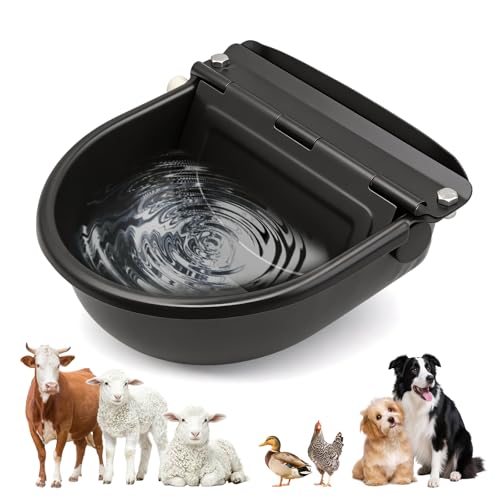 Svauoumu Bebederos AutomáTicos para Caballos, Bebederos de Acero Inoxidable Para Caballos, Bebederos Para Ganado con VáLvulas de Flotador Para Caballos Ganado Vacuno Ovejas Camellos Perros
