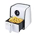 Wyxy Friteuse à air Ménage Automatique Électrique sans Huile Grande Capacité Friteuse À Air Multifonctionnelle Électrique Capacité 3L (Couleur : Blanc, Taille : 27 * 24 * 32.5cm)