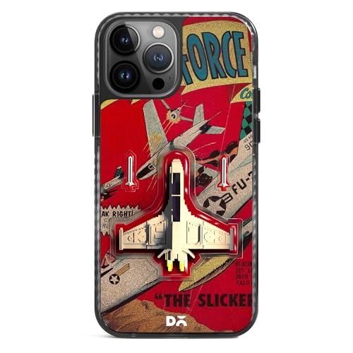 Image of DailyObjects Case for iPhone 15 Pro Max Compatible with Mag-Safe Wireless Charging, Stride 2.0 Jet Ranger Slim Shockproof Back Cover with Inner Magnetic Ring