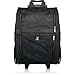 2IN1 Transporttasche mit Rollen bis 15kg Rucksack Trolley Hund Katze Hunderucksack Tasche (Schwarz)