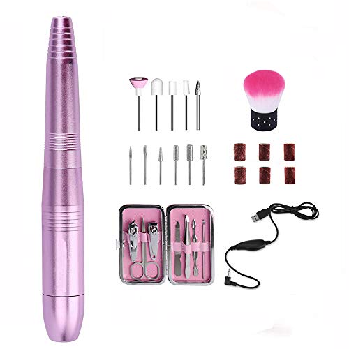 Set of electric drills for nails, Canvalite 11 in 1, files of professional manicure for manicure and pedicure, drill to eliminate nails of gel and cuticles low level of noise fast and fresh