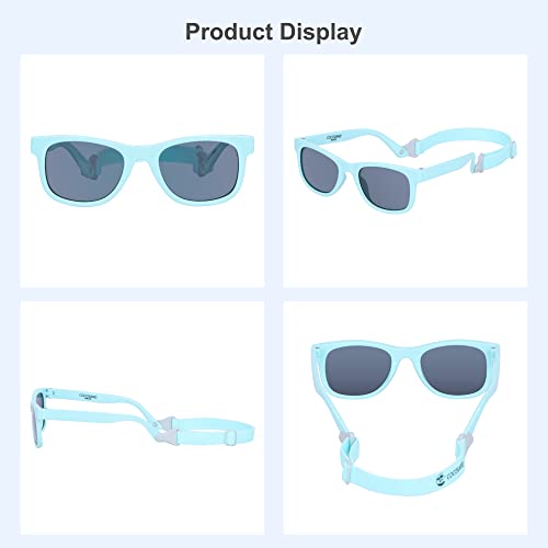 Image of COCOSAND Flexible Polarized Baby Sunglasses with Strap