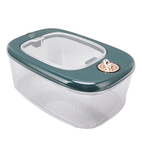 Des Barils de Stockage de Riz, Récipient Riz PP Avec Couvercle Transparent Seau à Maïs Pour Distributeur de Stockage Denrées Alimentaires, Couverts de Cuisine Organisations (Vert)