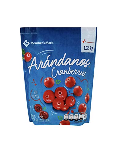 Herbal Plus, ARANDANOS MEMBERS MARK BOLSA RESELLABLE GRANDE DE 1.02 KILOGRAMOS BOTANA POSTRE SNACK FIESTAS