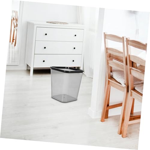 Cesto rectangular de plástico para basura 10 galones miniatura 4