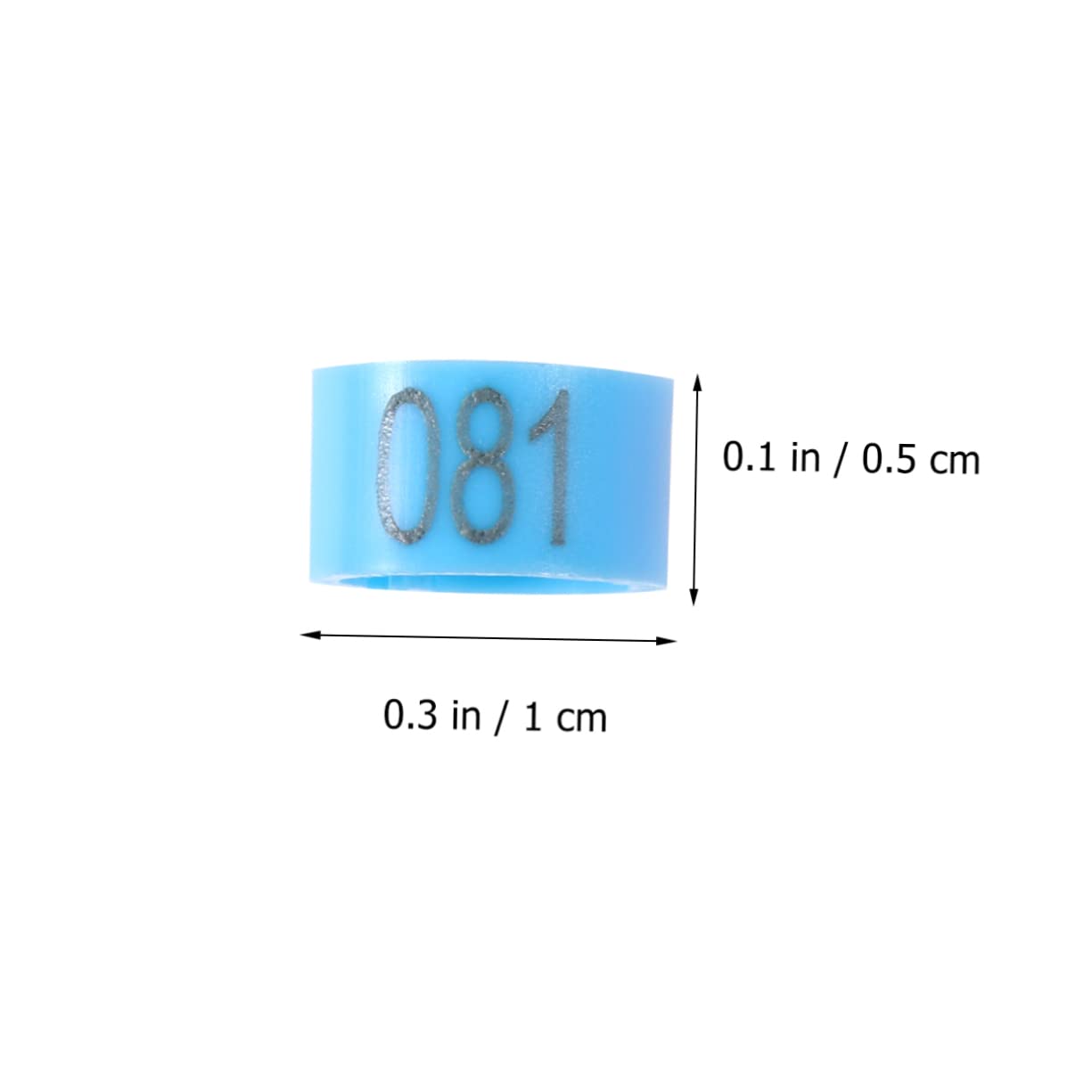 Identyfikacja za pomocą obrączek na nogi ptaków, Opaski na nogi ptaka Pierścienie stopy Wielokolorowe 2/3/200 szt. Średnie 1x0,5x0,2cm(As Shownx2pcs,Mediumx2pcs)