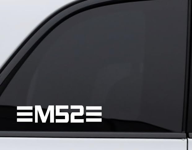 Adhesivo de motor M52 Racing Tuning Diesel Drift Performance - 7 x 1,5 pulgadas Se adapta a BMW 2002 E28 E30 E34 E36 E39 E46 E60 E82 E90 F30 M3 M5