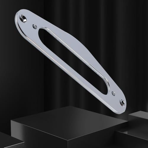 Alnicov Pierścień przetwornika gryfu gitary TL Metalowa osłona Osłona przetwornika Single Coil Pierścień montażowy Srebrny do przetworników gryfu Telecaster