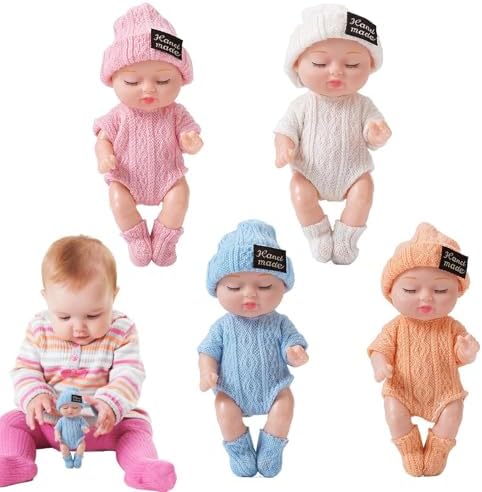 Muñecas Bebé Reborn Niña – 4PCS Silicona Tamaño Mediano | Muñecas...