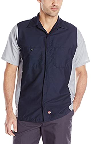 Image of Red Kap Short Sleeve Two-Tone Crew Shirt