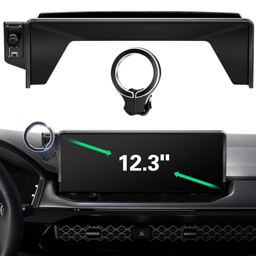 Magnetic Car Phone Mount for Honda Accord Hybrid 2023 2024 2025 2026 Only 11th Gen Accord 12.3 Display Accessories Snap-On Dashboard Screen Holder for MagSafe iPhone Android Sport Touring EX-L