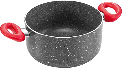 Casseruola Antiaderente per Rivestimento Manico 24 cm induzione rosso