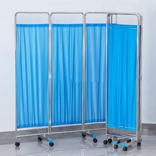 Rideau de confidentialité amovible sur roulettes pour salon de beauté