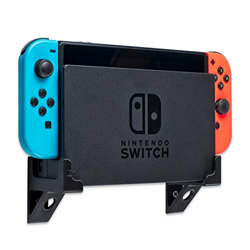 P3D-Lab Support mural pour Nintendo Switch Dock, Switch Wall Bracket noir : une maison parfaitement dimensionnée, solide et sécurisée pour votre console – Fabriqué au Royaume-Uni