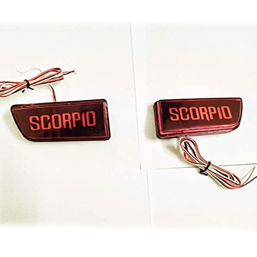 Image of UBH Professional Quality Car LED Brake Reflector Light With Flowing Design for Back Bumper (Scorpio Type A)