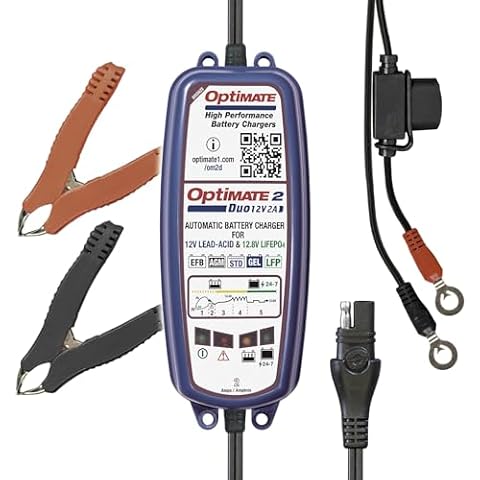 OPTIMATE Ładowarka 2 DUO (TECMATE TM-550), czarna