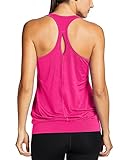 SYROKAN - Camiseta Deportiva de Tirantes para Mujer Magenta 42