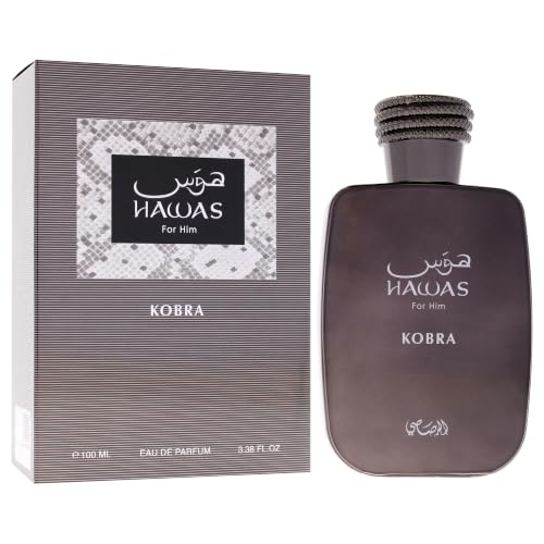 RASASI Hawas Kobra | Citrus, Spicy, Woody, Amber - Eau de Parfum Spray Long-Lasting Fragrance for Men, 3.38 Ounce / 100 ml - Image 4