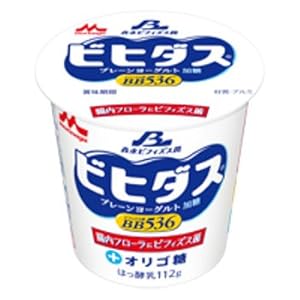 森永　ビヒダスヨーグルトBB536　プレーン・加糖112g　12個" 