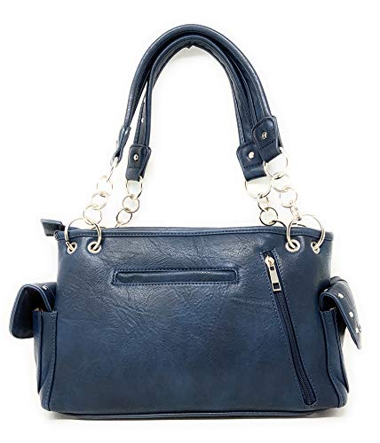 Premium American Flag Rhinestone Women's Handbags Purse Wallet Set in 7 Colors4