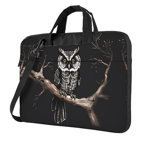 Sac pour ordinateur portable chouette tard la nuit idéal pour actifs et étudiants