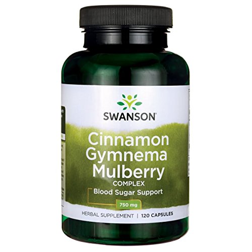 Swanson Cinnamon Gymnema Mulberry Complex 750 mg 120 Caps