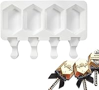 Vista 23 de Molde de silicona para paletas de helado, molde de silicona suave y liso para bricolaje, hecho en casa, helado, caramelo, pastel, molde Tipo 19