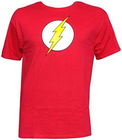 DC Comics Men's The Flash Logo Design T-Shirt