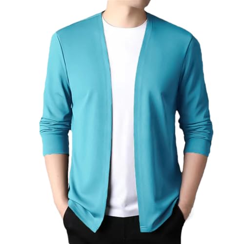 Solid Color Casual Simple Slim Classic Lightweight Multi-Color Men's Sweater Cardigan