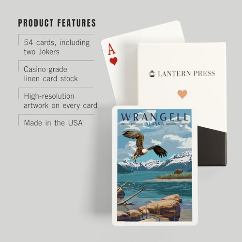 Baraja de póker Wrangell Alaska 52 cartas tamaño póker miniatura 3