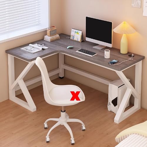 Escritorio esquinero en forma de L para computadora, mesa de estudio moderna para oficina en casa, estación de trabajo compacta de 71 x 39 pulgadas, ideal para estudio y juegos, diseño elegante y