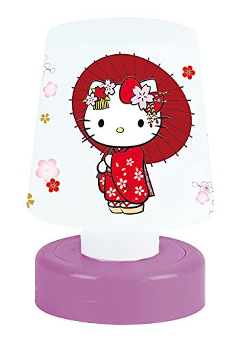 FUN HOUSE HELLO KITTY Veilleuse lampe poussoir H.11.5 X Ø 7.5 cm pour enfant