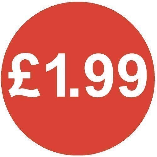 Audioprint Ltd Small 13mm £1.99 Price Stickers - 100 Pack