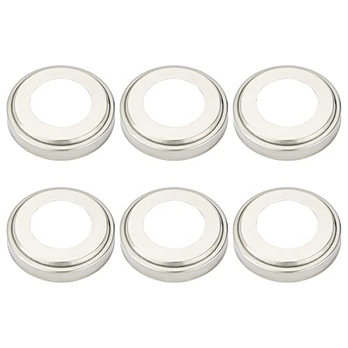Placas de cubre base para escalera de piscina 6 pzas acero inoxidable miniatura 1