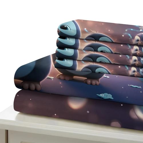 Housse de Couette Pingouins Hypoallergénique et Douce en Microfibre 3D - 7