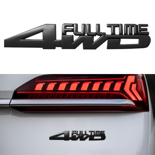 Image of 4x4 Emblem Sticker, Metal Car Emblems, 3D Fender Badge Decal Car Sticker, Universal 4X4 Emblem Badge 3D Logo Car Exterior Accessories Fit for SUVs Trucks Pickups (4WD, Black)