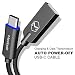 MCDODO Type C Cable Auto Disconnect Smart Charging Male to Male USB C Cable Fast Charge for Samsung Galaxy S9 S8 Note 8, Pixel, LG V30 G6 G5, Nintendo Switch, OnePlus 5 3T(Black, 1.5M)