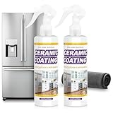 NIUB Ceramic Coating Spray for Kitchen Appliances & Stainless Steel – Fingerprint Resistant Cleaner & Sealer for Sinks, Fridges, Stoves – Easy Cleaning & Long-Lasting Multi-Surface Shine 17.32oz