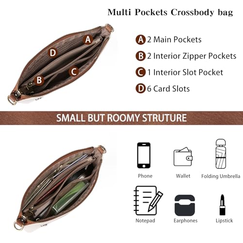 GAEKEAO Wristlet Clutch Wallet Purses for Women Cell Phone Bag Vegan Leather Crossbody Bags Large Capacity with Card Slots3